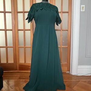 Roolee Lace-top Empire Waist Bridesmaid Dress